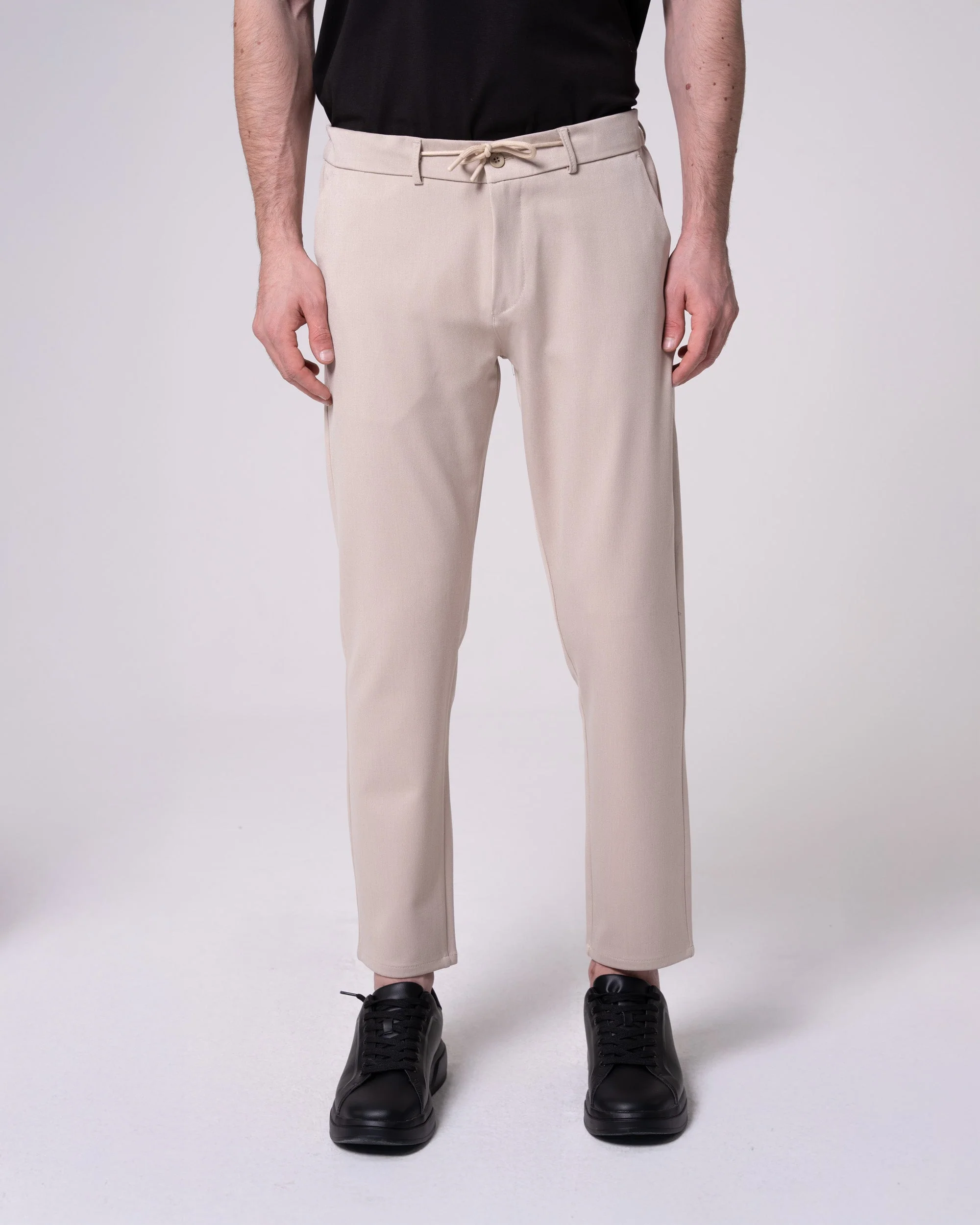 Bej Jogger Pantolon - Image 3