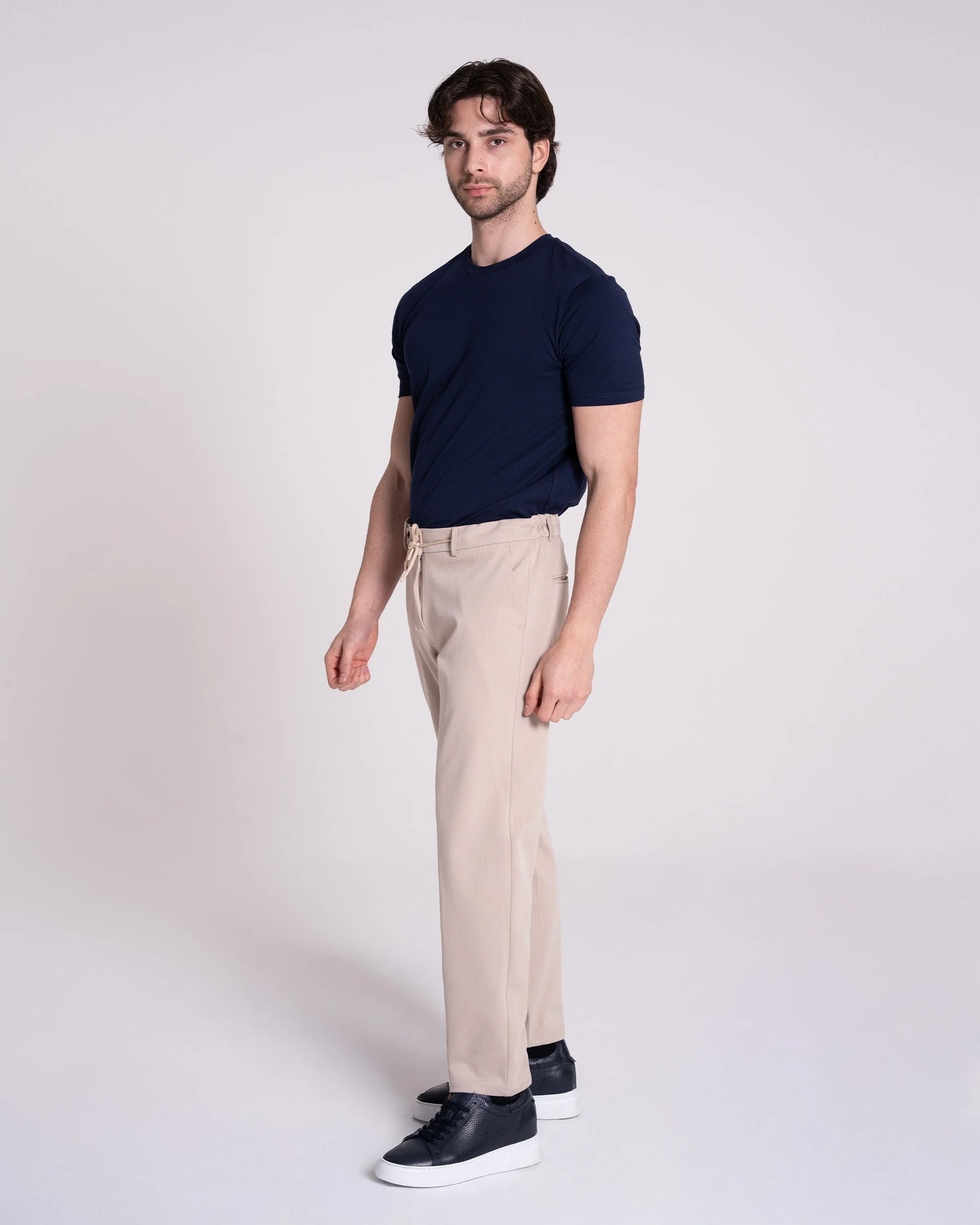 Bej Jogger Pantolon - Image 7