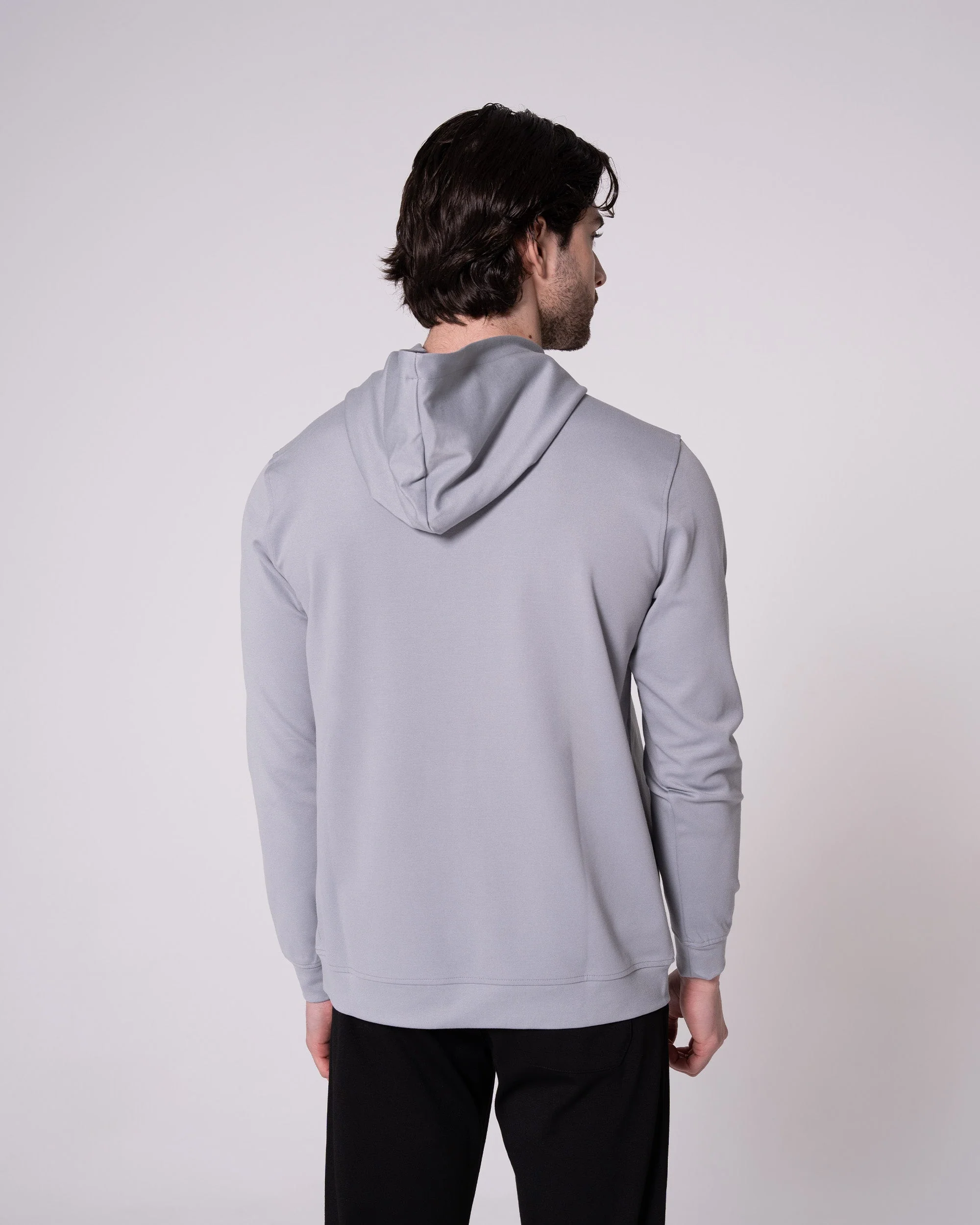 Gri Kapüşonlu Sweatshirt - Image 3
