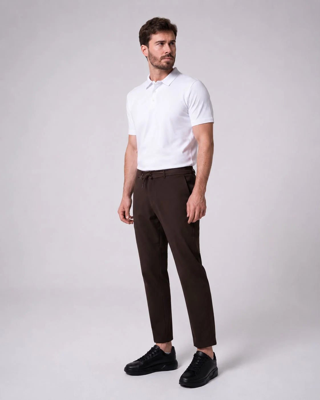 Kahverengi Jogger Pantolon - Image 4