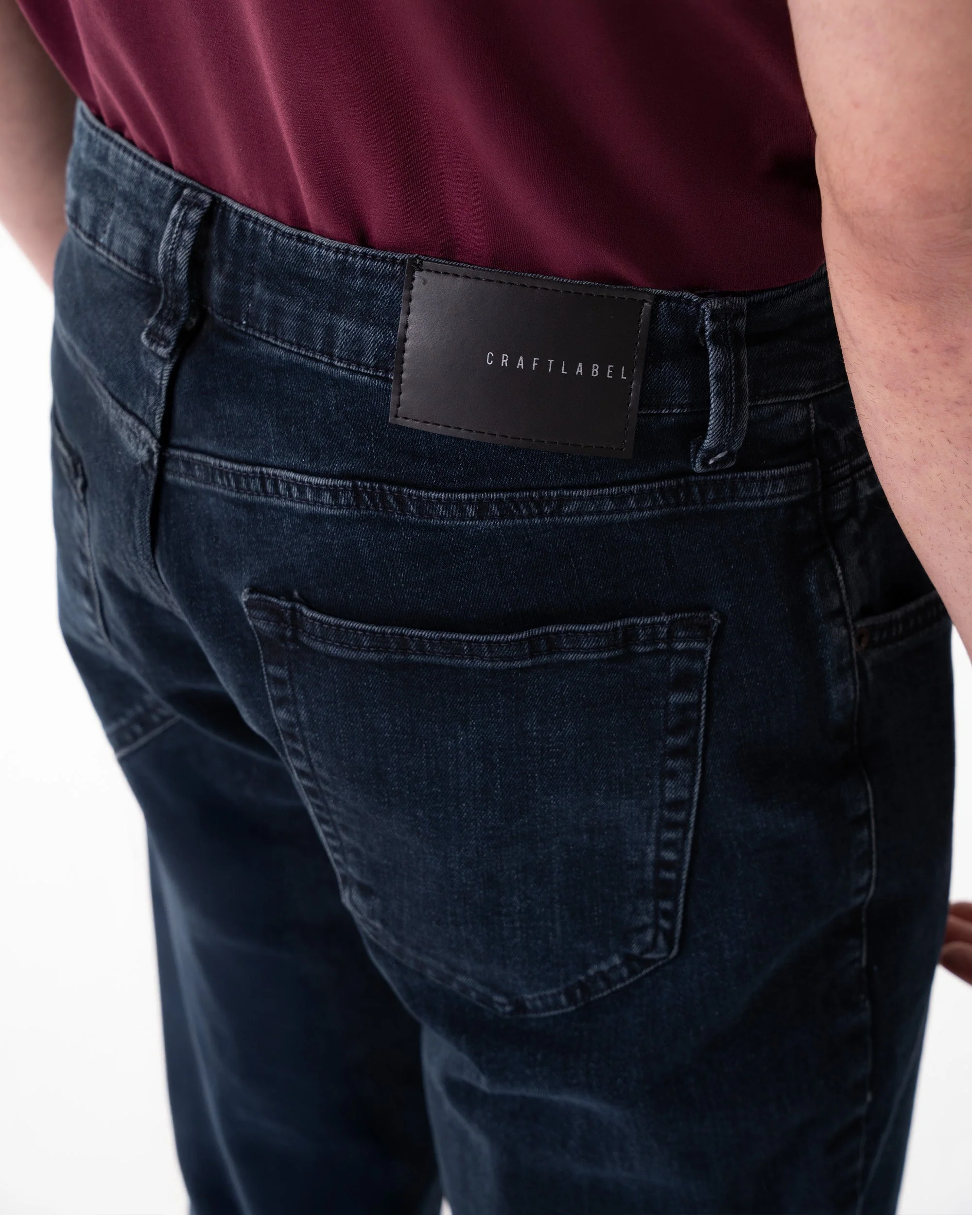 Koyu Lacivert Comfort Fit Kot Pantolon - Image 10
