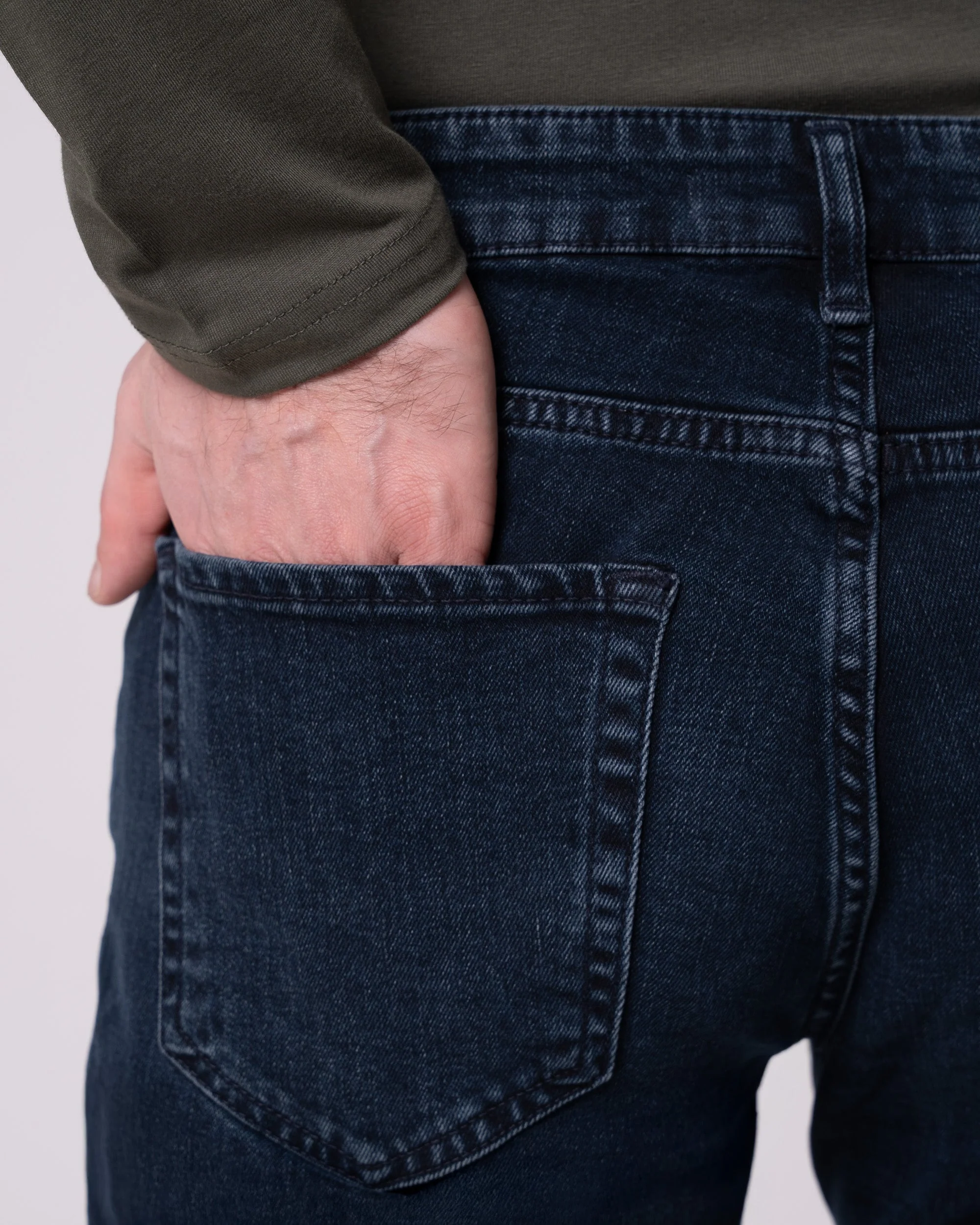 Koyu - Lacivert Slim Fit Kot Pantolon - Image 10