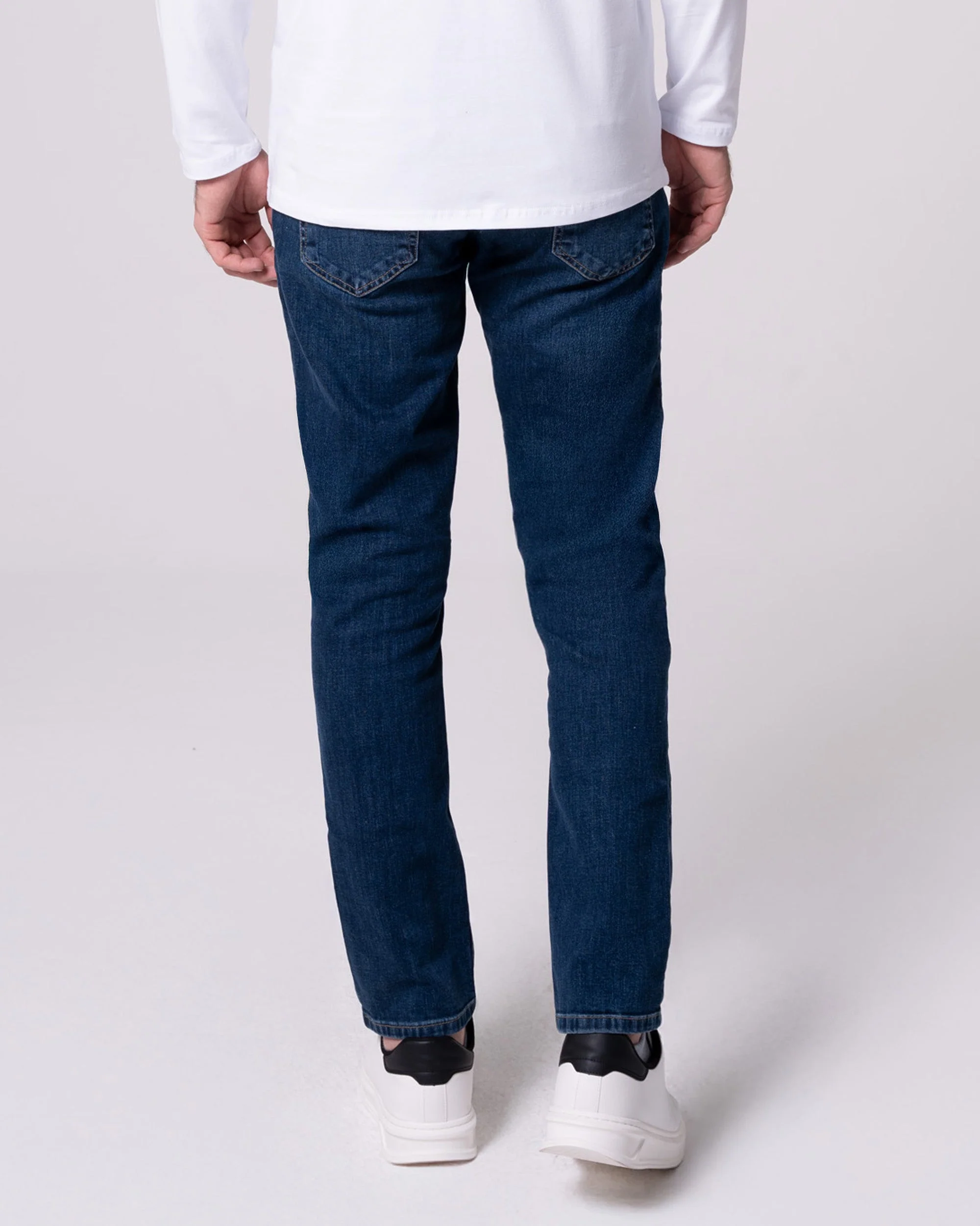 Lacivert Comfort Fit Kot Pantolon - Image 4