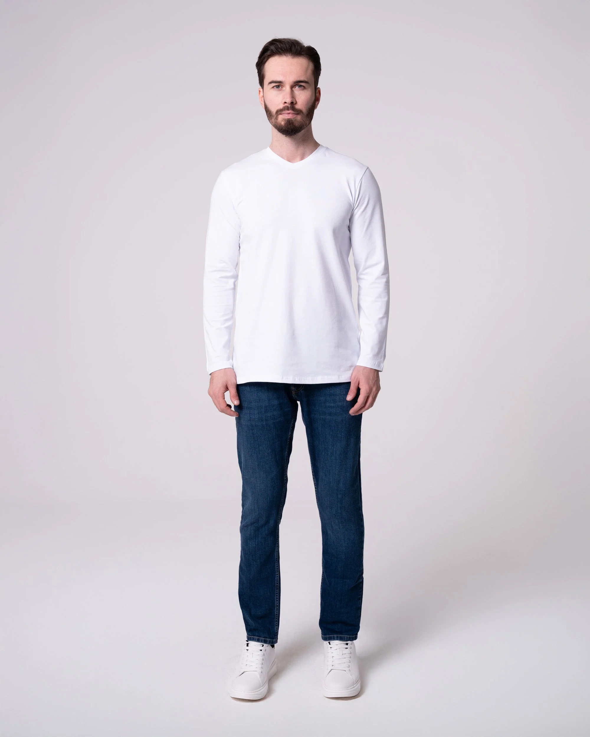 Lacivert Comfort Fit Kot Pantolon - Image 5