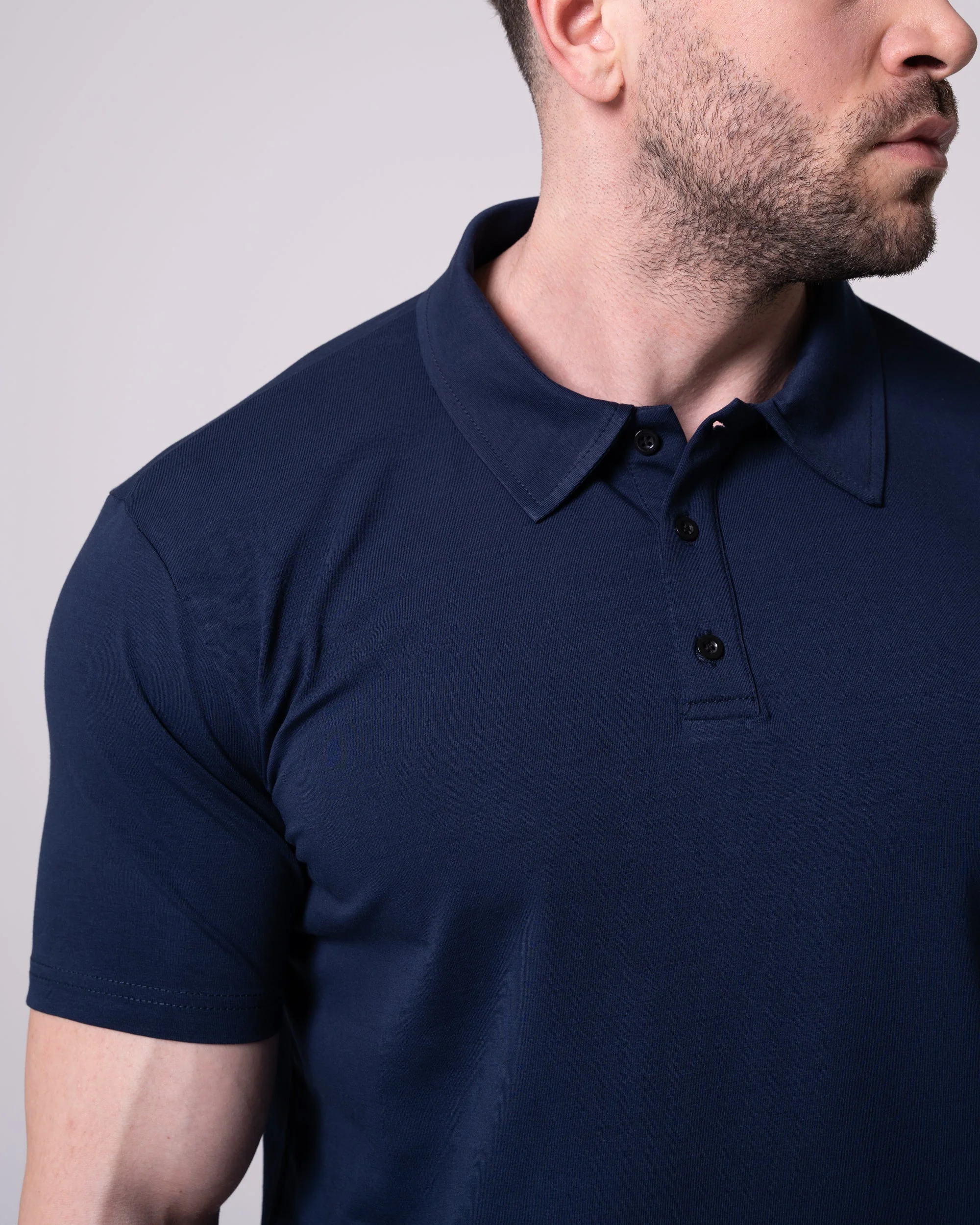 Lacivert Polo Yaka Tişört - Image 7