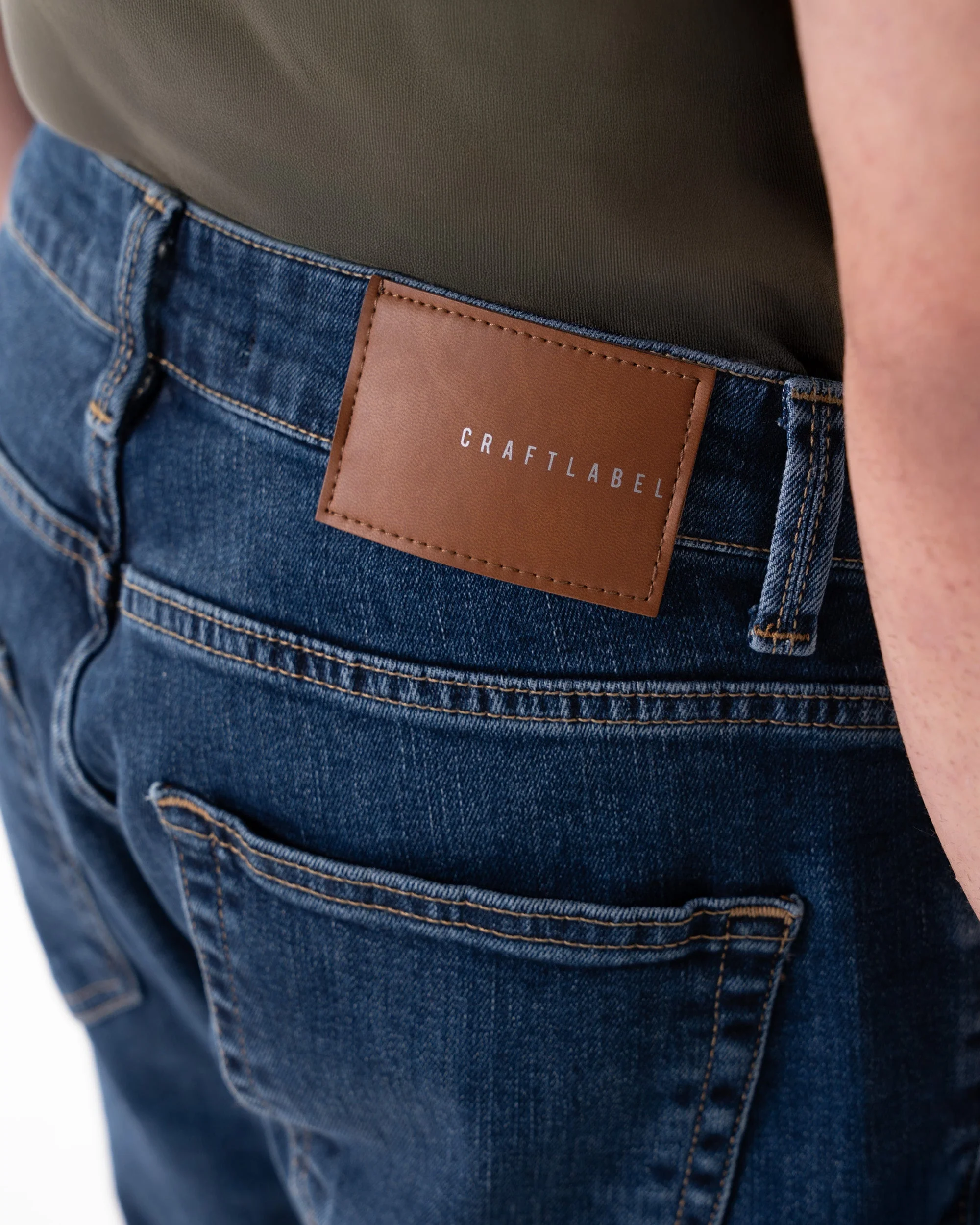 Lacivert Slim Fit Kot Pantolon - Image 10