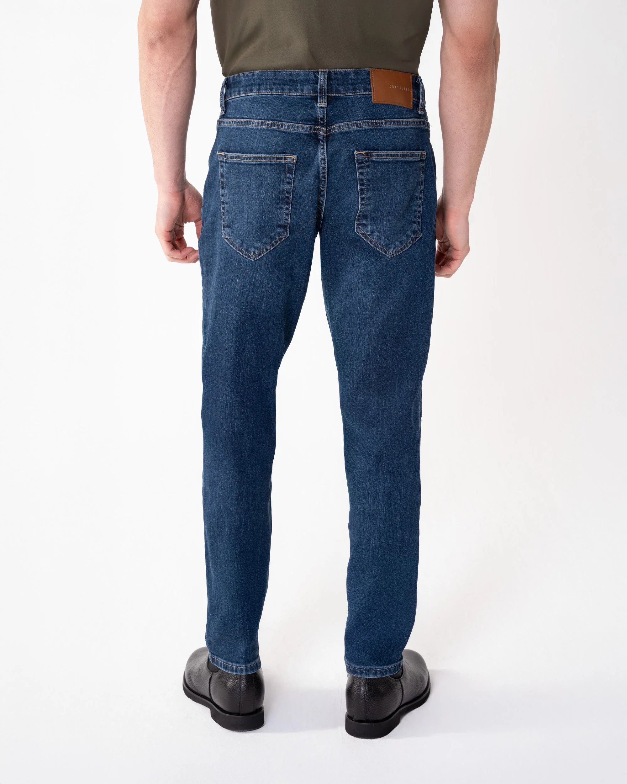 Lacivert Slim Fit Kot Pantolon - Image 3