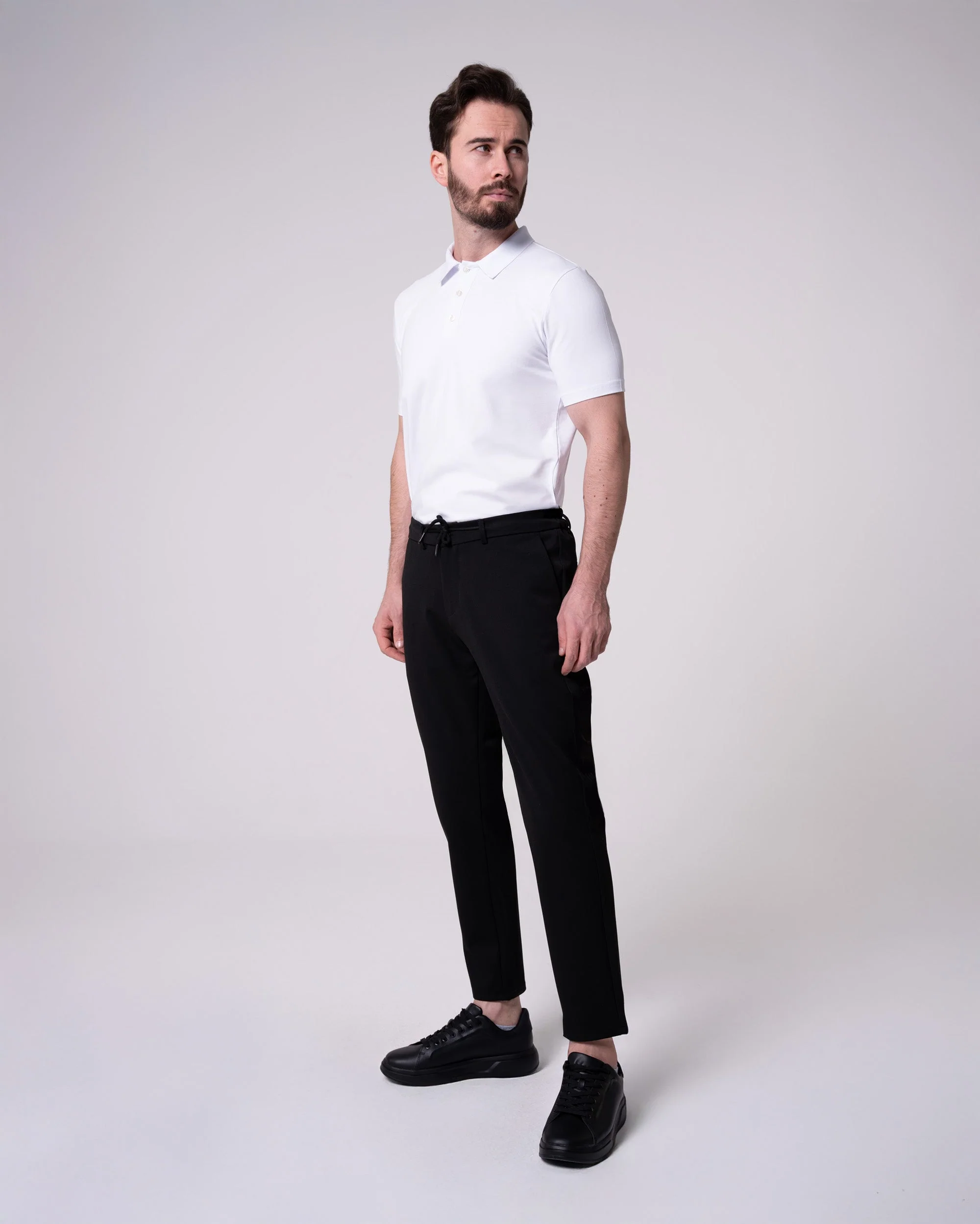 Siyah Jogger Pantolon - Image 4