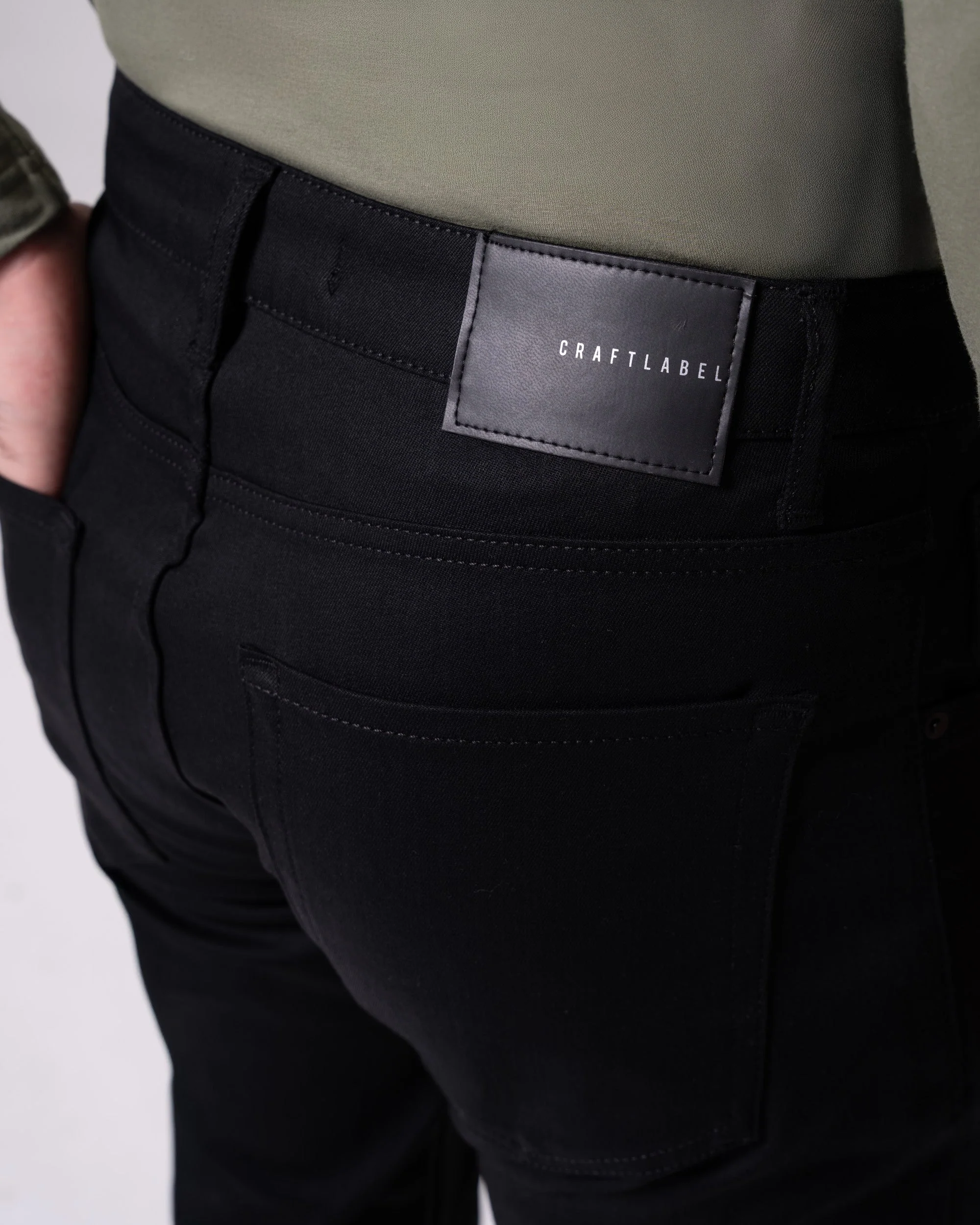 Siyah Slim Fit Kot Pantolon - Image 10