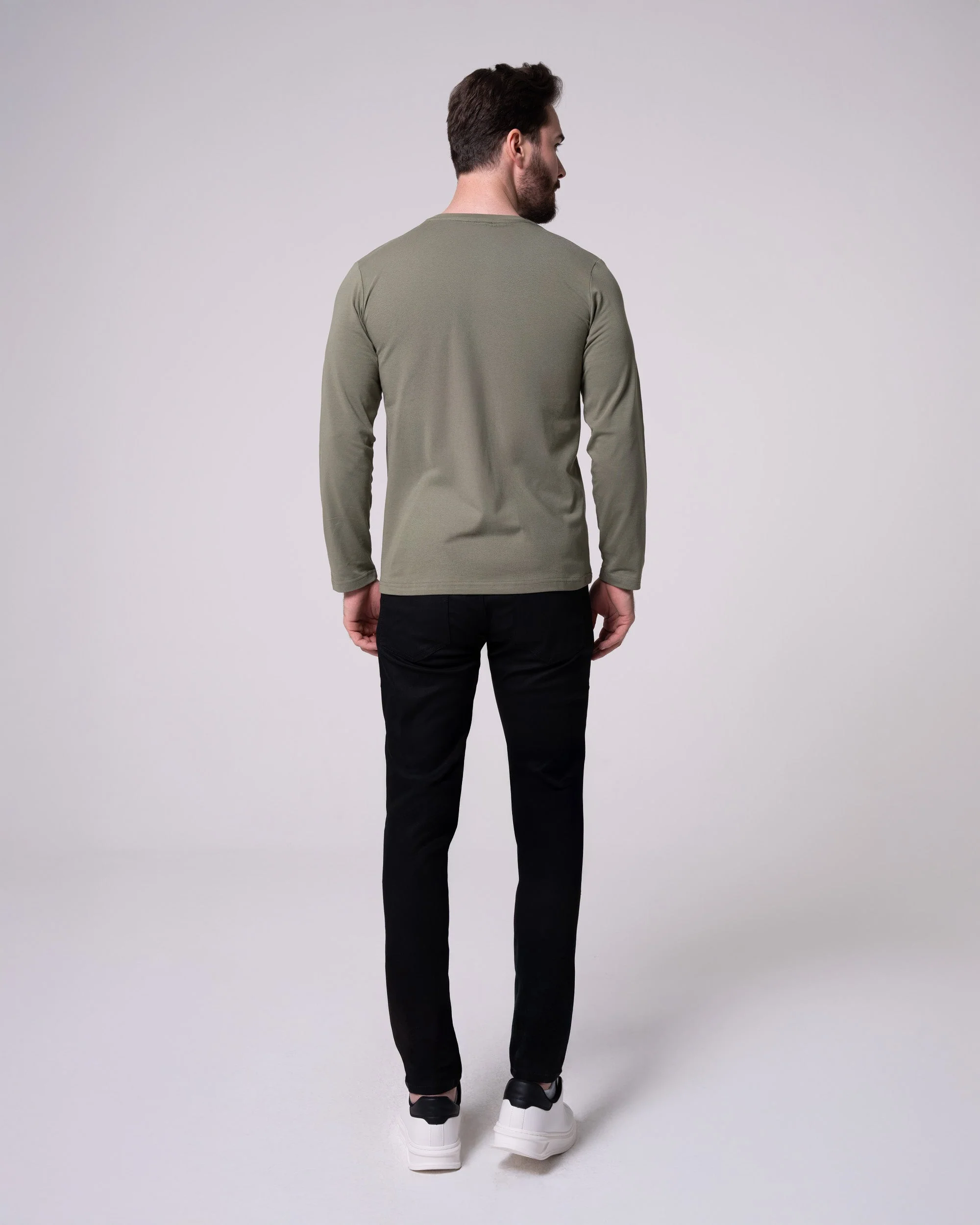 Siyah Slim Fit Kot Pantolon - Image 6