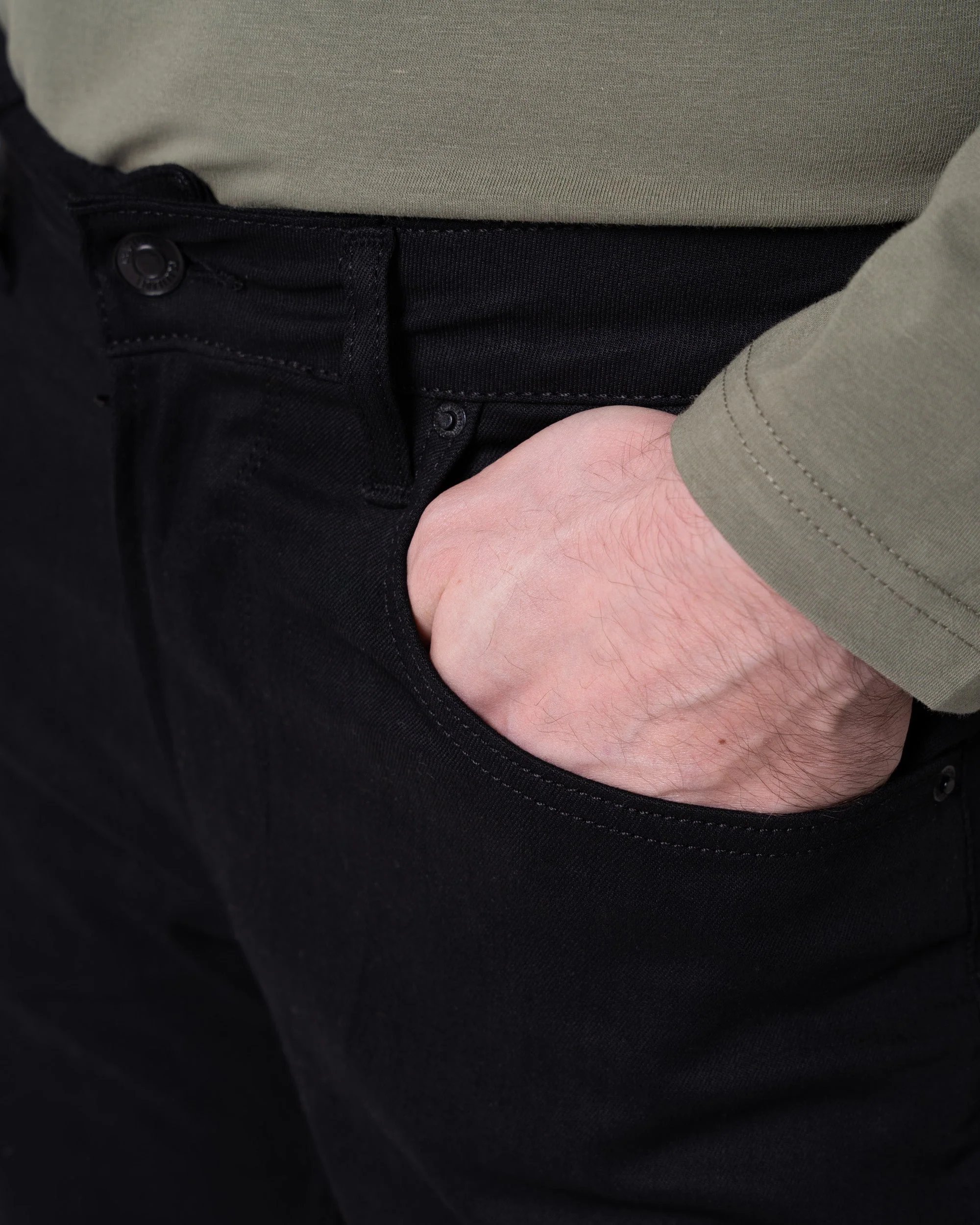 Siyah Slim Fit Kot Pantolon - Image 9